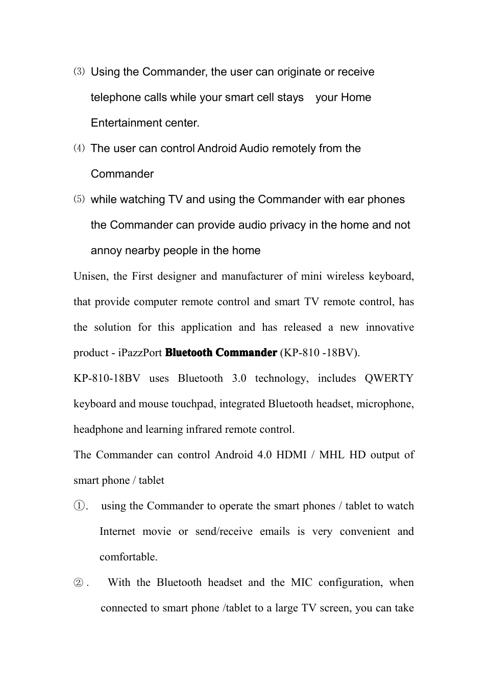 iPazzPort KP-810-18BV User Manual | Page 3 / 33