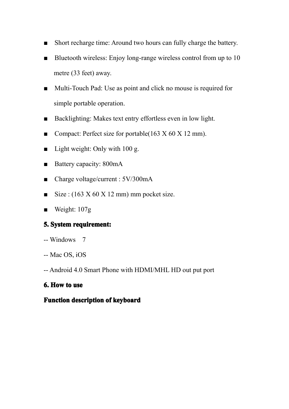 iPazzPort KP-810-18BV User Manual | Page 6 / 33
