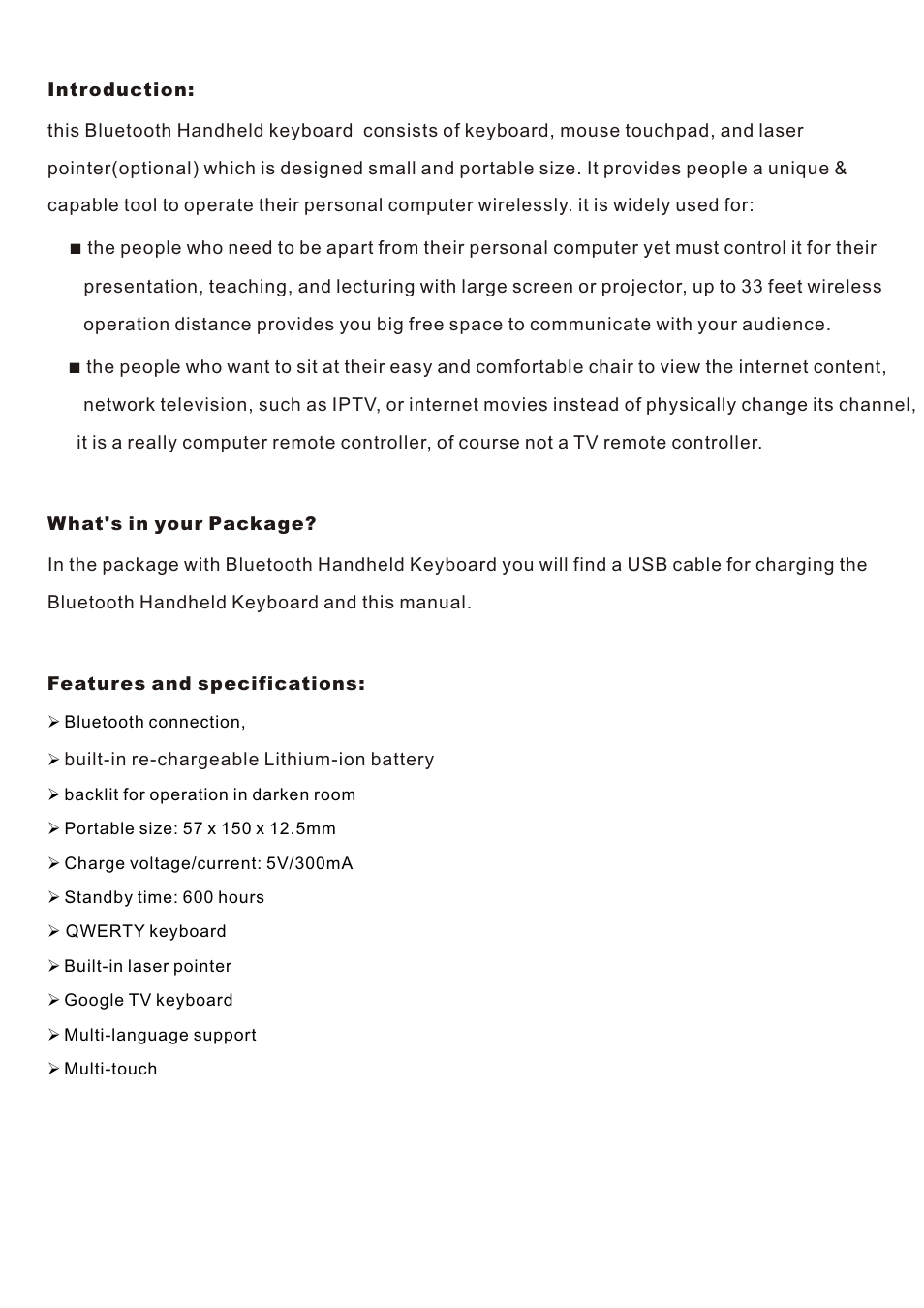 iPazzPort KP-810-10BTT User Manual | Page 2 / 20