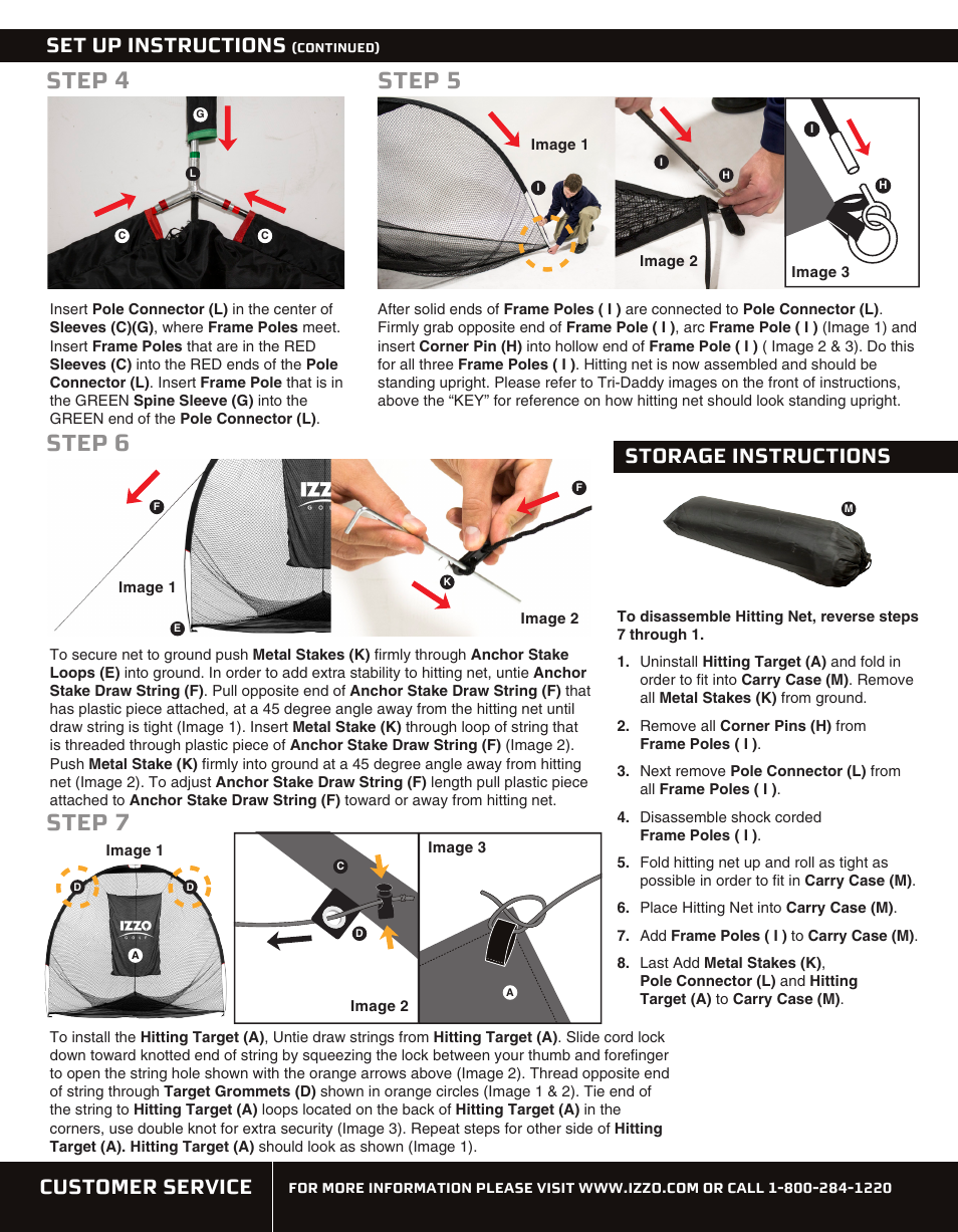 Izzo Golf tri-daddy-hitting-net User Manual | 2 pages