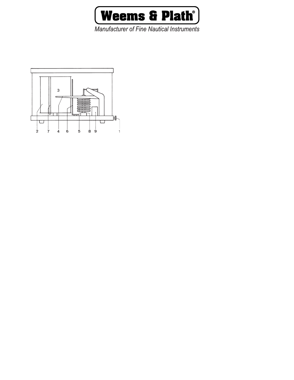 Weems and Plath Classic Barograph User Manual | 1 page