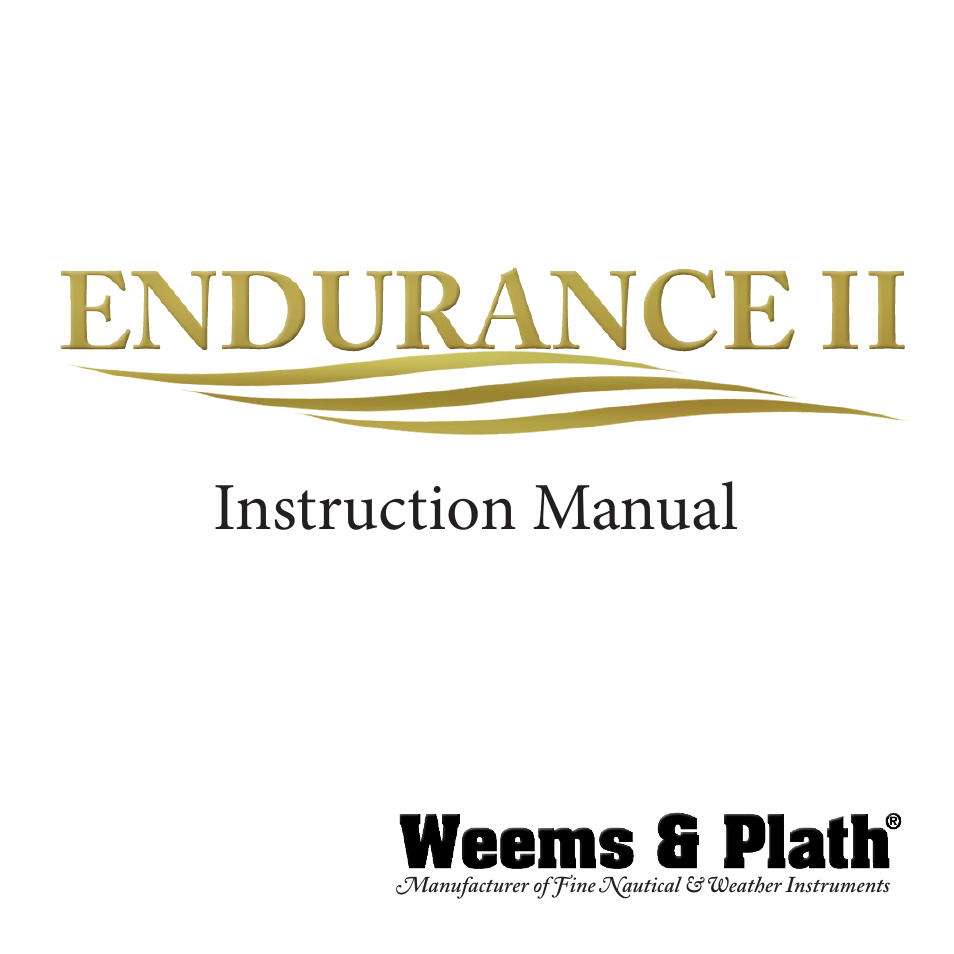 Weems and Plath Endurance II 135 Barometer/Thermometer User Manual | 16 pages