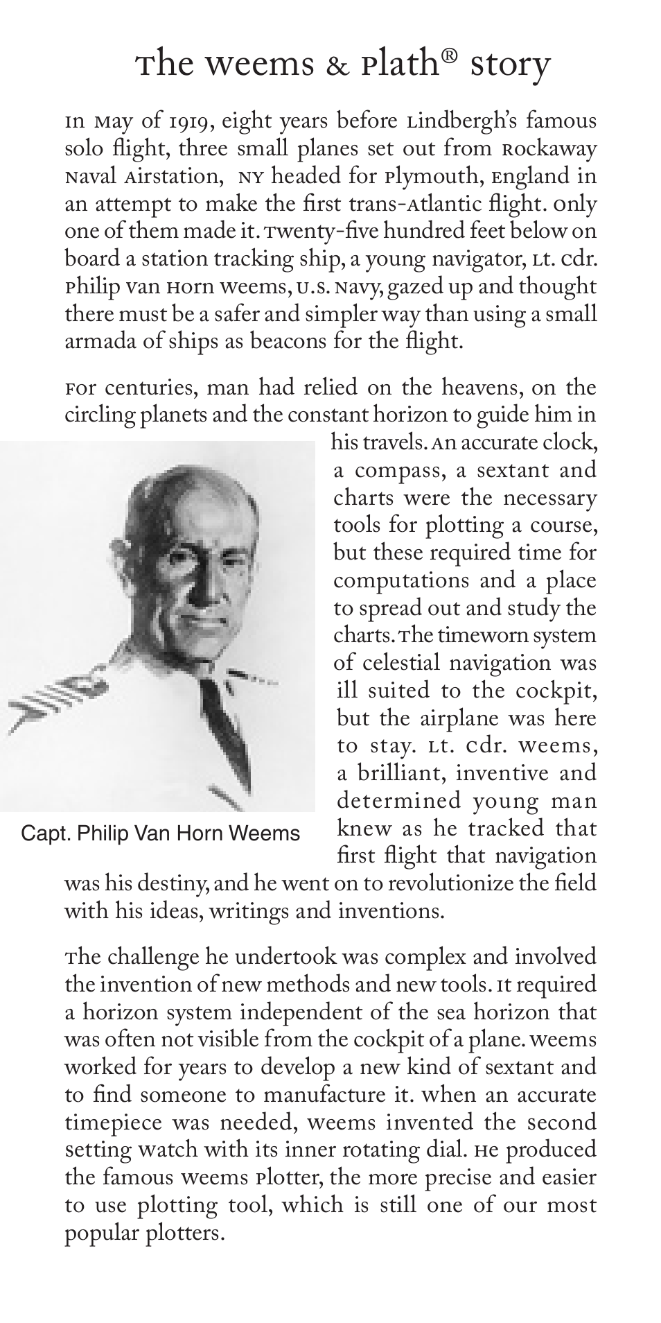 The weems & plath, Story | Weems and Plath Weems Chrome Stormglass with display User Manual | Page 5 / 6