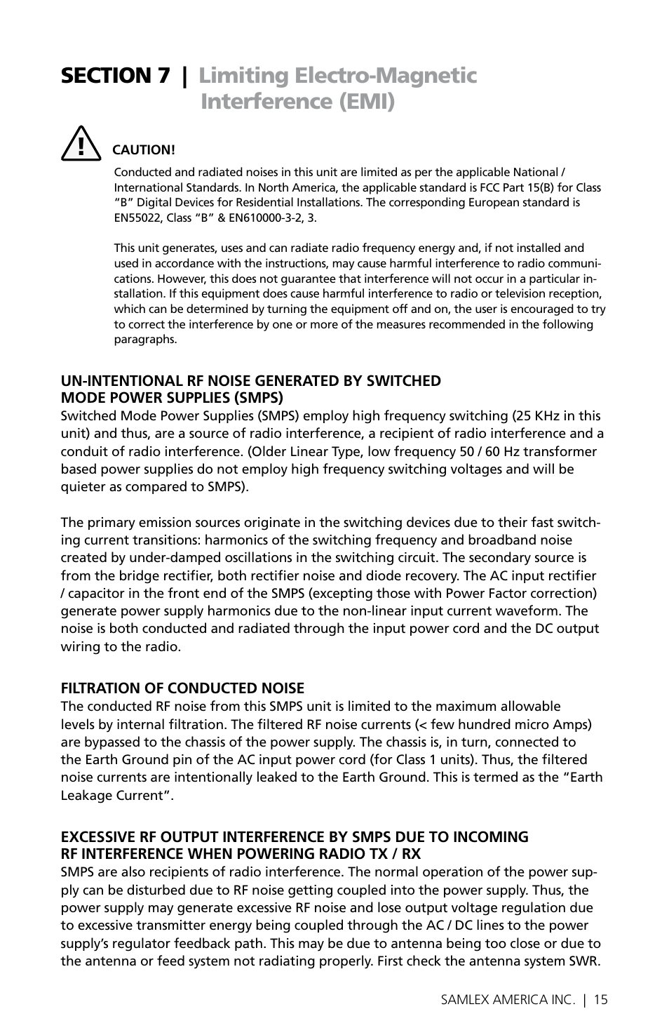 Samlex America SEC-1223BBM User Manual | Page 15 / 24