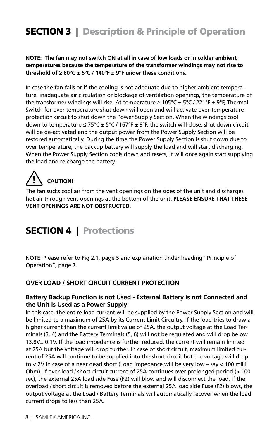 Samlex America SEC-1223BBM User Manual | Page 8 / 24