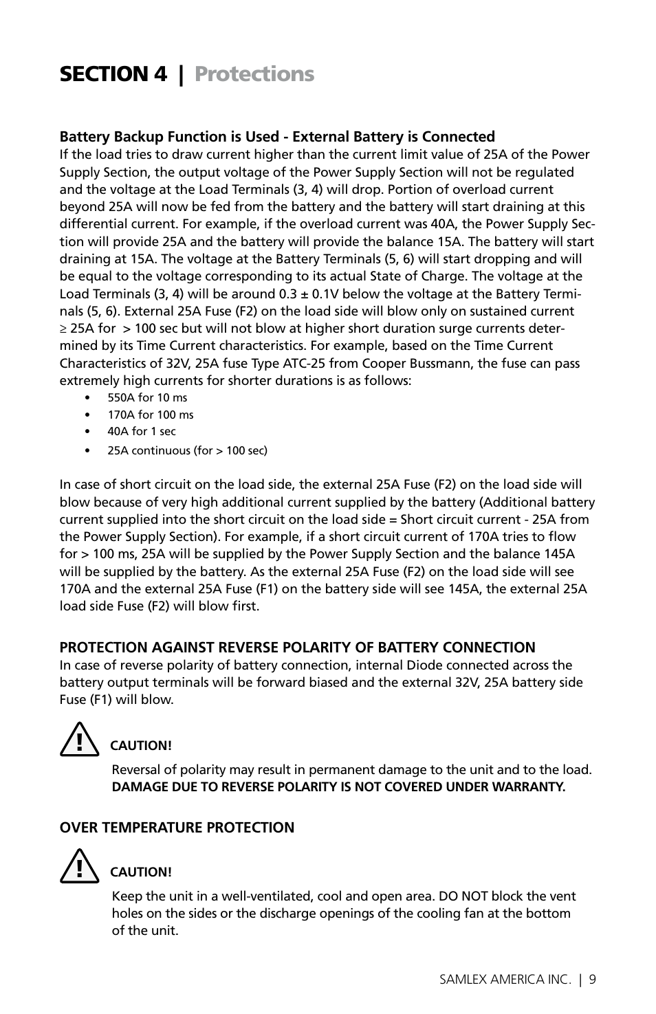 Samlex America SEC-1223BBM User Manual | Page 9 / 24