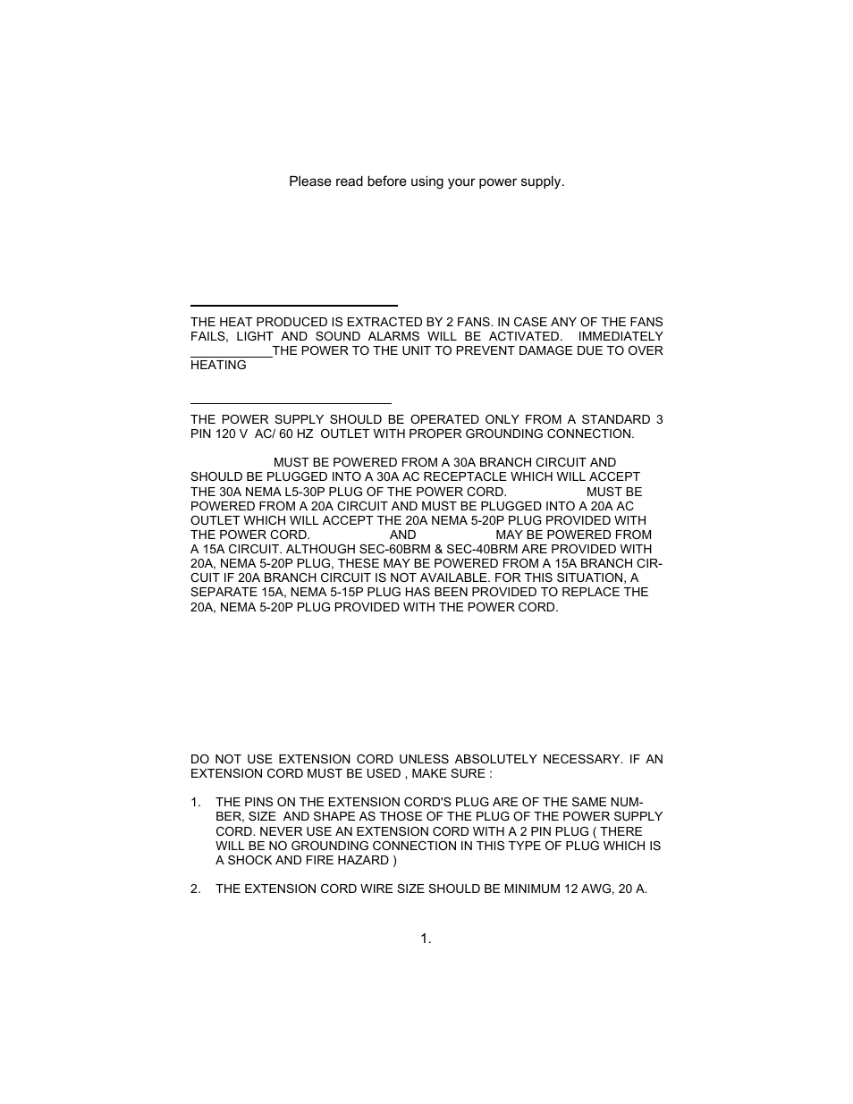 Important safety instructions, Caution | Samlex America SEC-100BRM User Manual | Page 4 / 24
