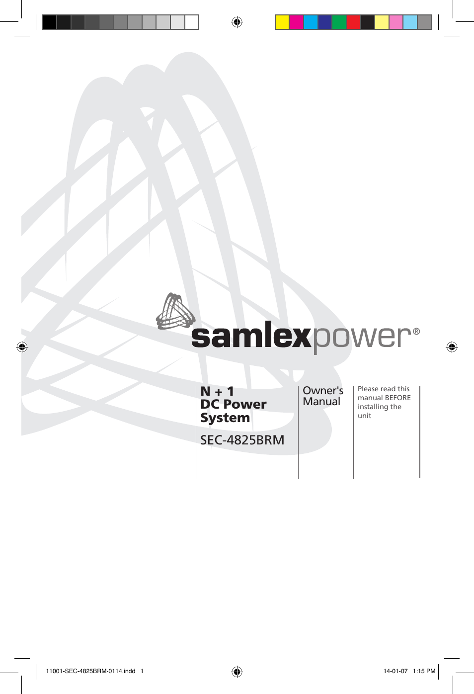 Samlex America SEC-4825BRM User Manual | 36 pages