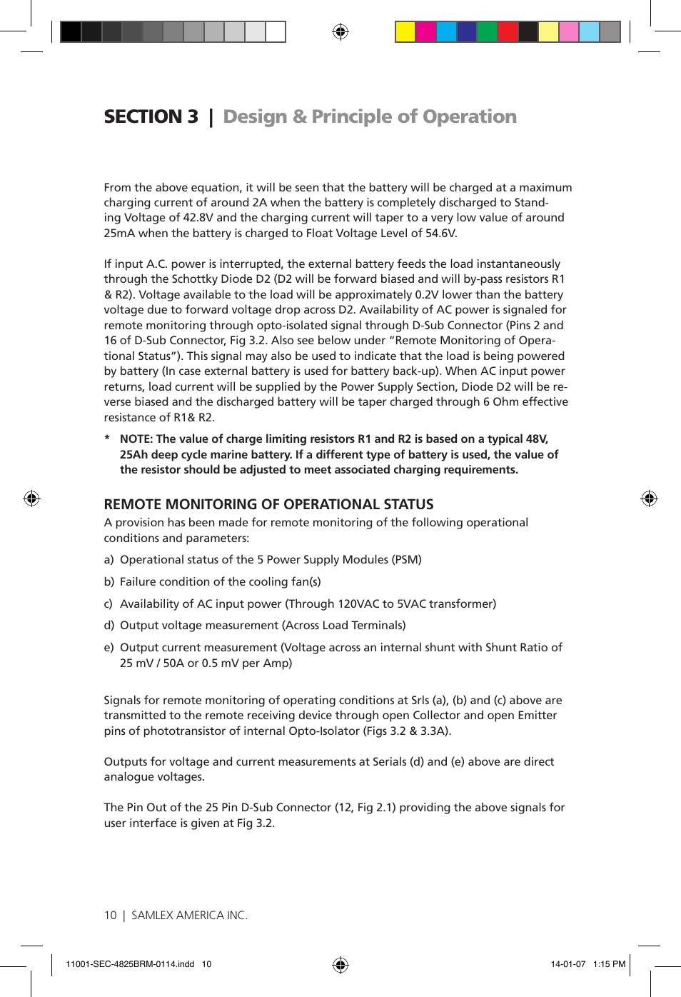 Samlex America SEC-4825BRM User Manual | Page 10 / 36