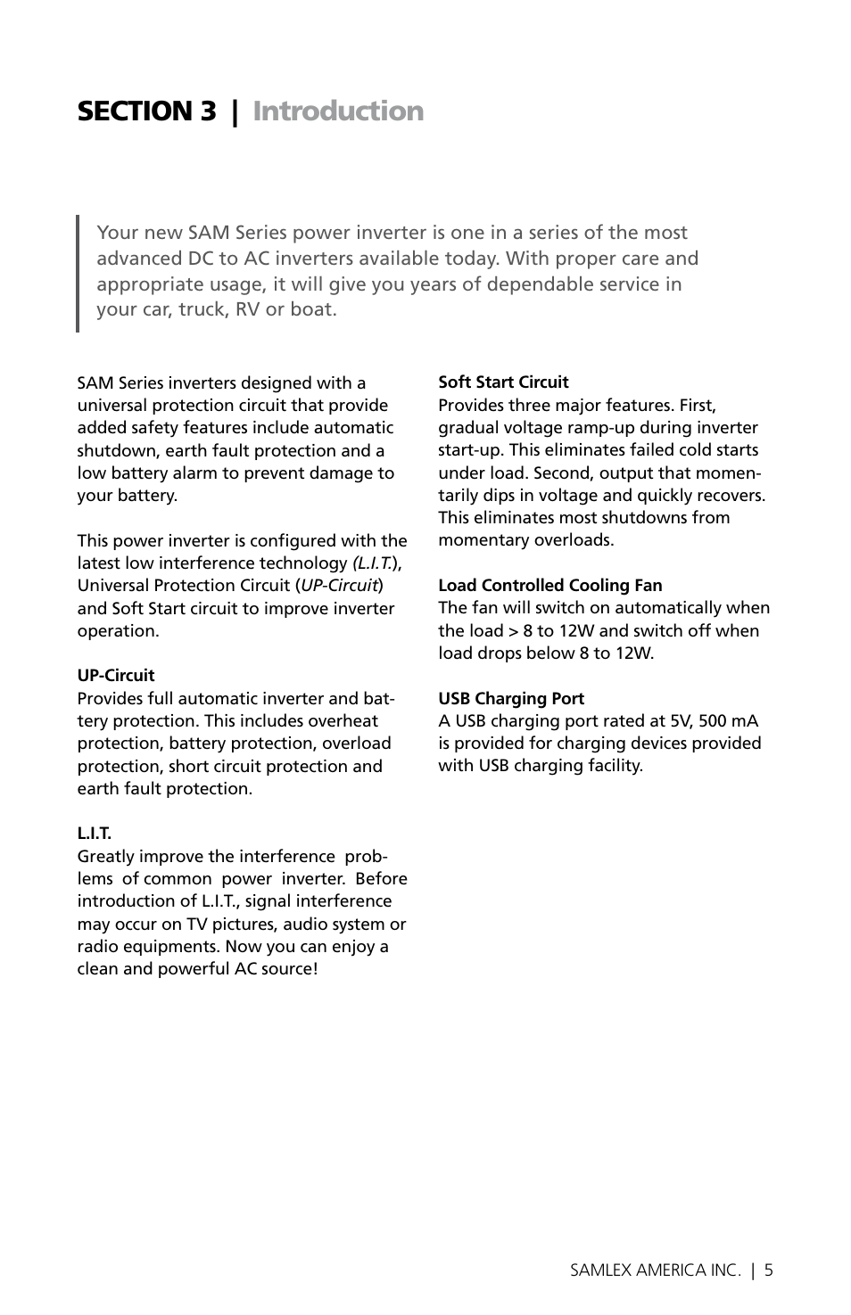 Samlex America SAM-450-12E User Manual | Page 5 / 16