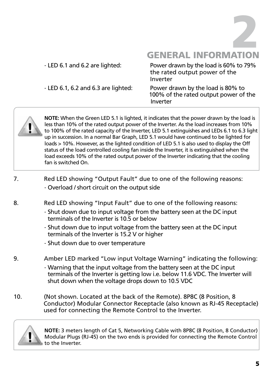 General information | Samlex America SAM-RC User Manual | Page 5 / 8