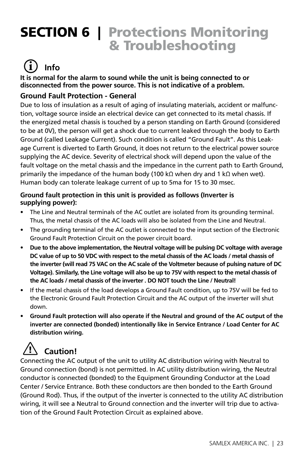 Samlex America SAM-1500C-12 User Manual | Page 25 / 32