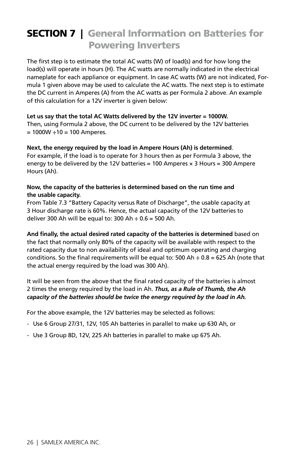 Samlex America PST-300-24 User Manual | Page 26 / 44