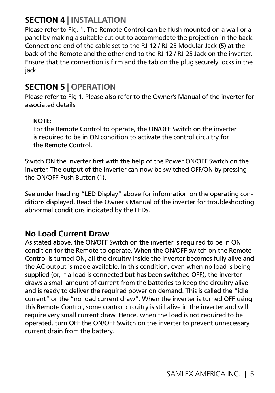 Samlex America RC-15A User Manual | Page 5 / 8