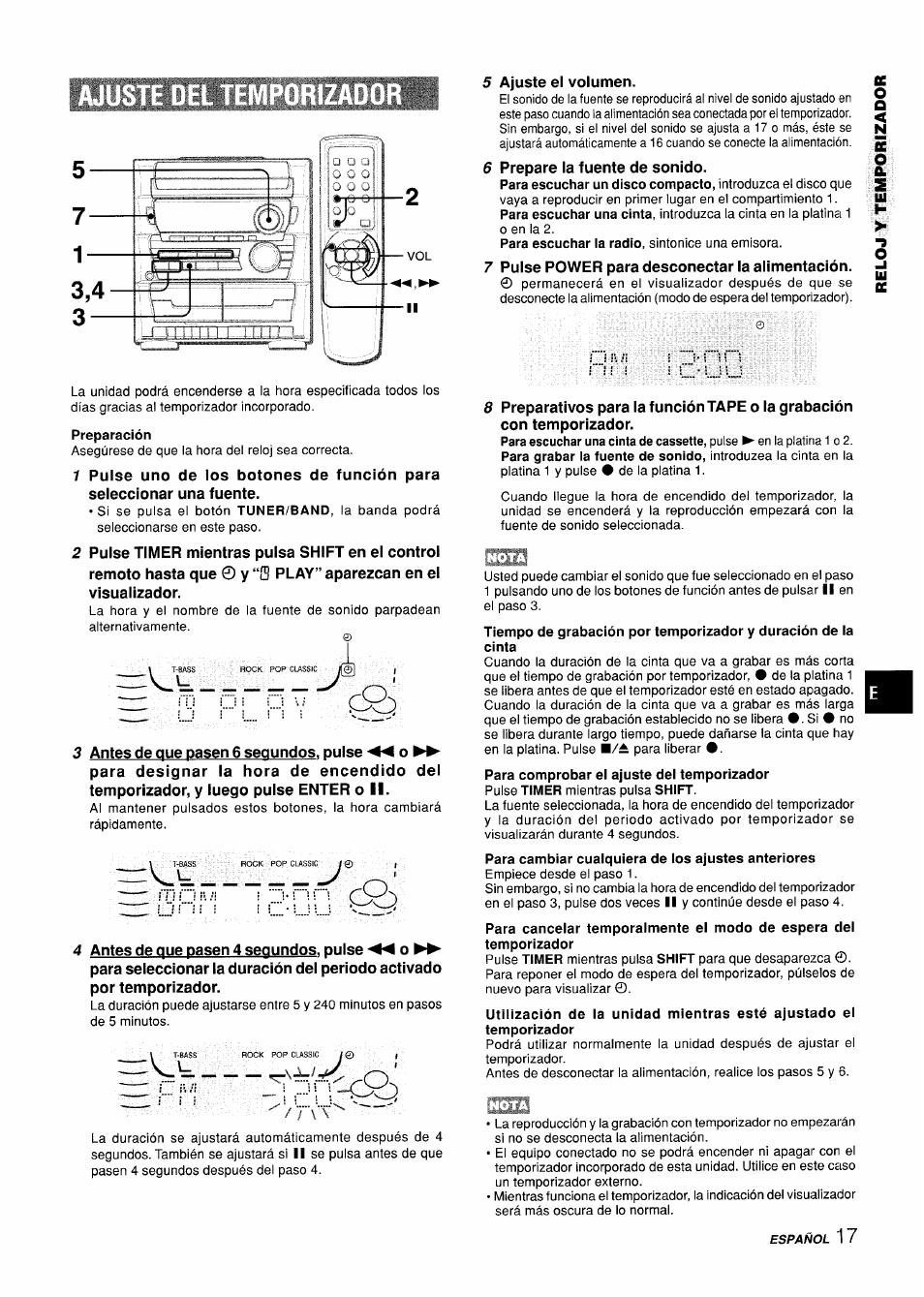 Preparación | Aiwa CX-ZL10 User Manual | Page 37 / 63