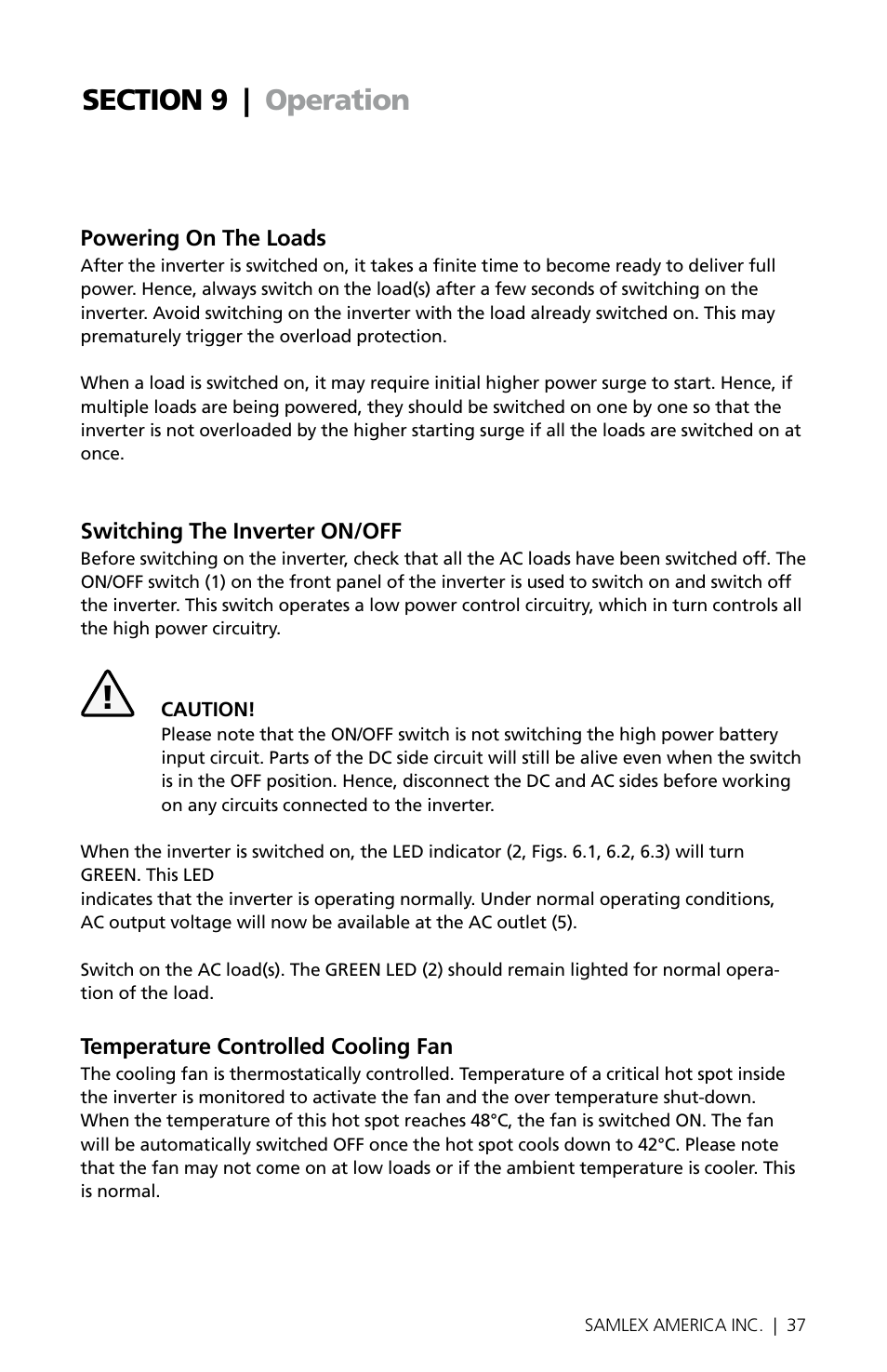 Samlex America PST-200S-24E User Manual | Page 37 / 48