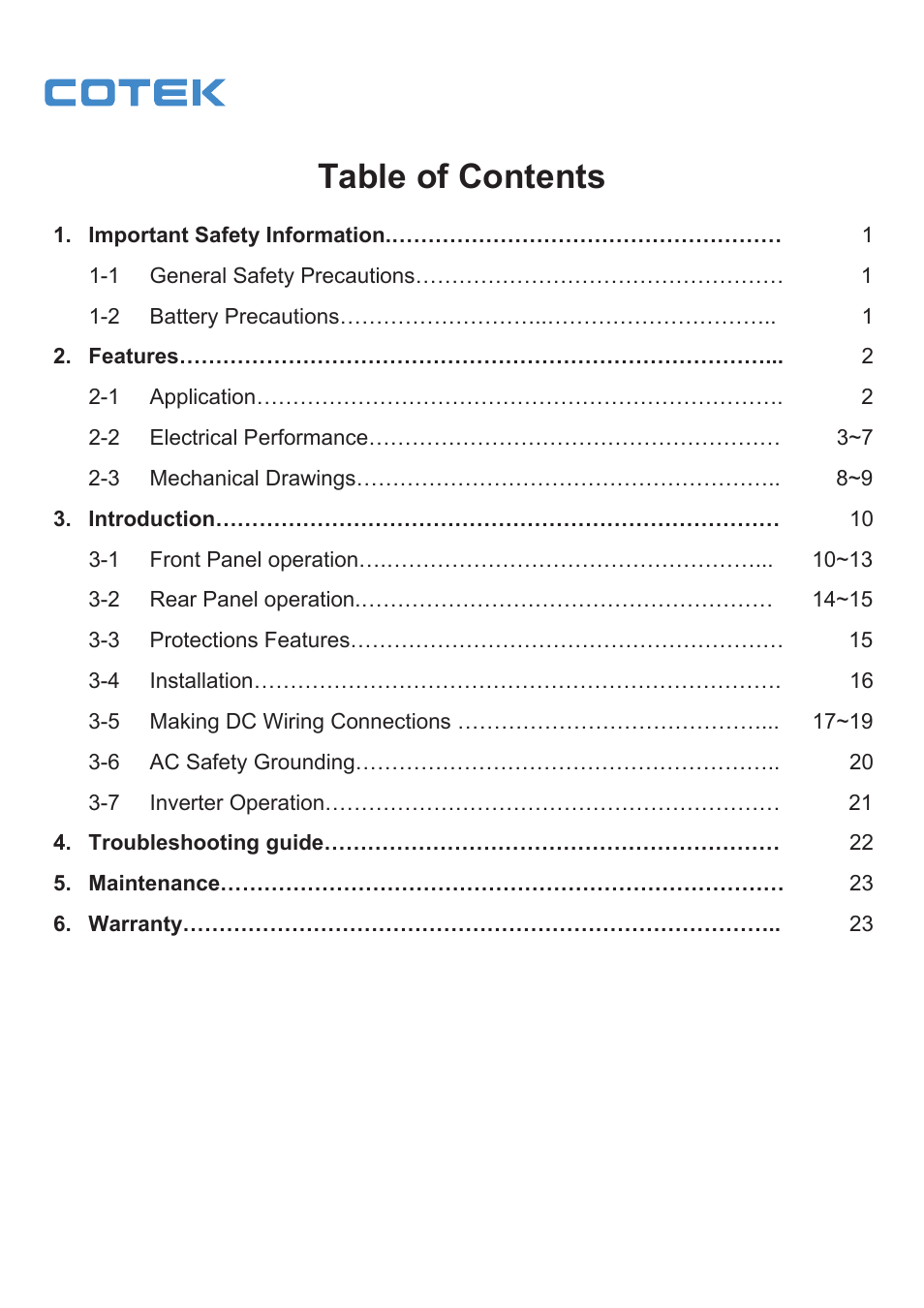 Samlex America SK User Manual | Page 2 / 26