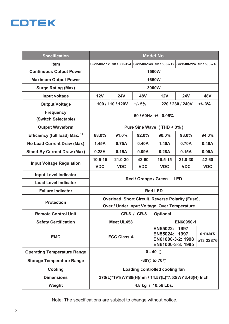 Samlex America SK User Manual | Page 7 / 26