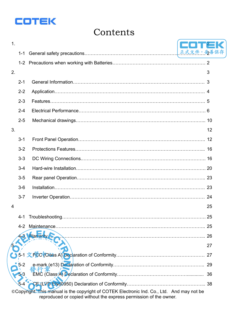 Samlex America ST1000-148 User Manual | Page 2 / 26