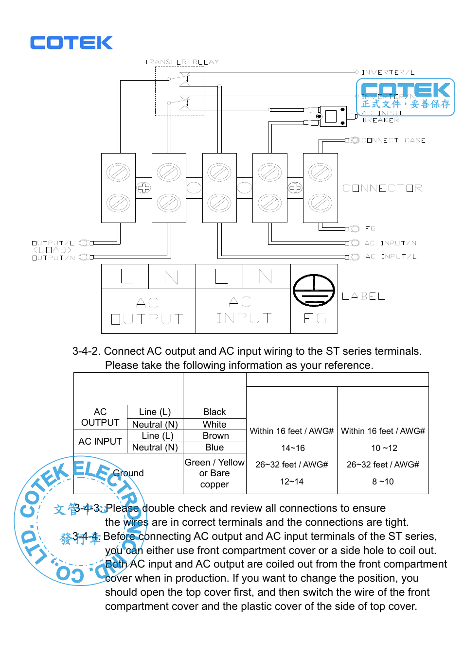 文管中心 發行章 | Samlex America ST1000-148 User Manual | Page 22 / 26