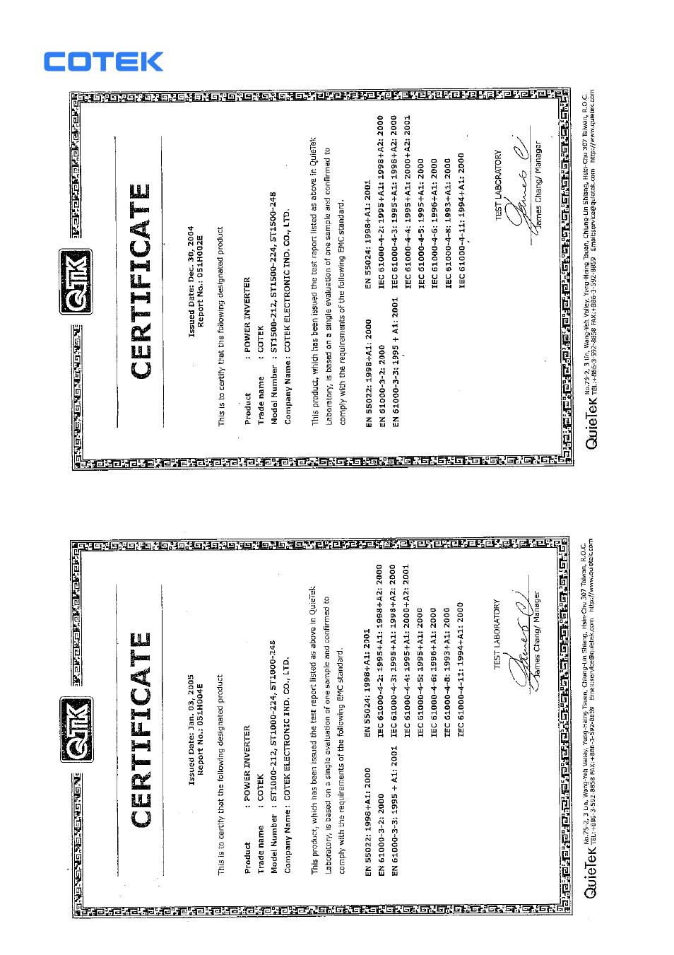 Samlex America ST1500-148 User Manual | Page 36 / 40