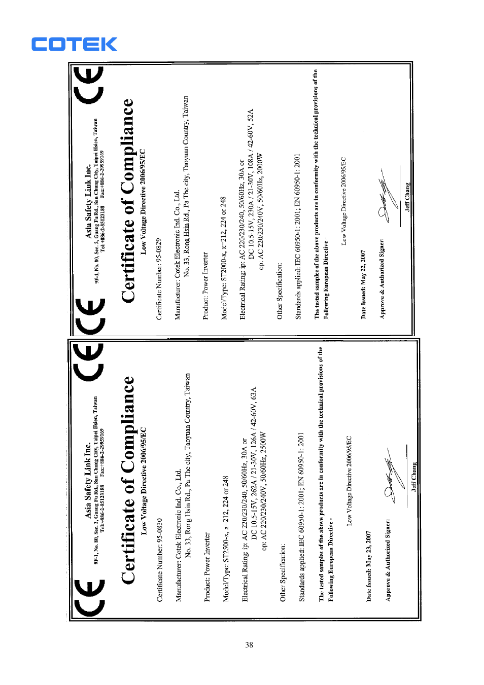 Samlex America ST1500-148 User Manual | Page 39 / 40