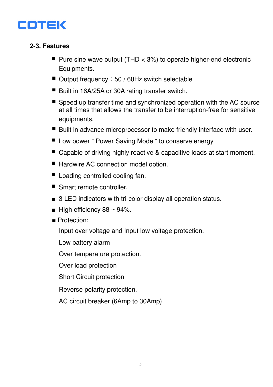 Samlex America ST1500-148 User Manual | Page 6 / 40