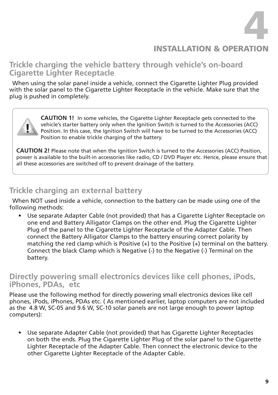 Samlex America SC-10 User Manual | Page 9 / 12