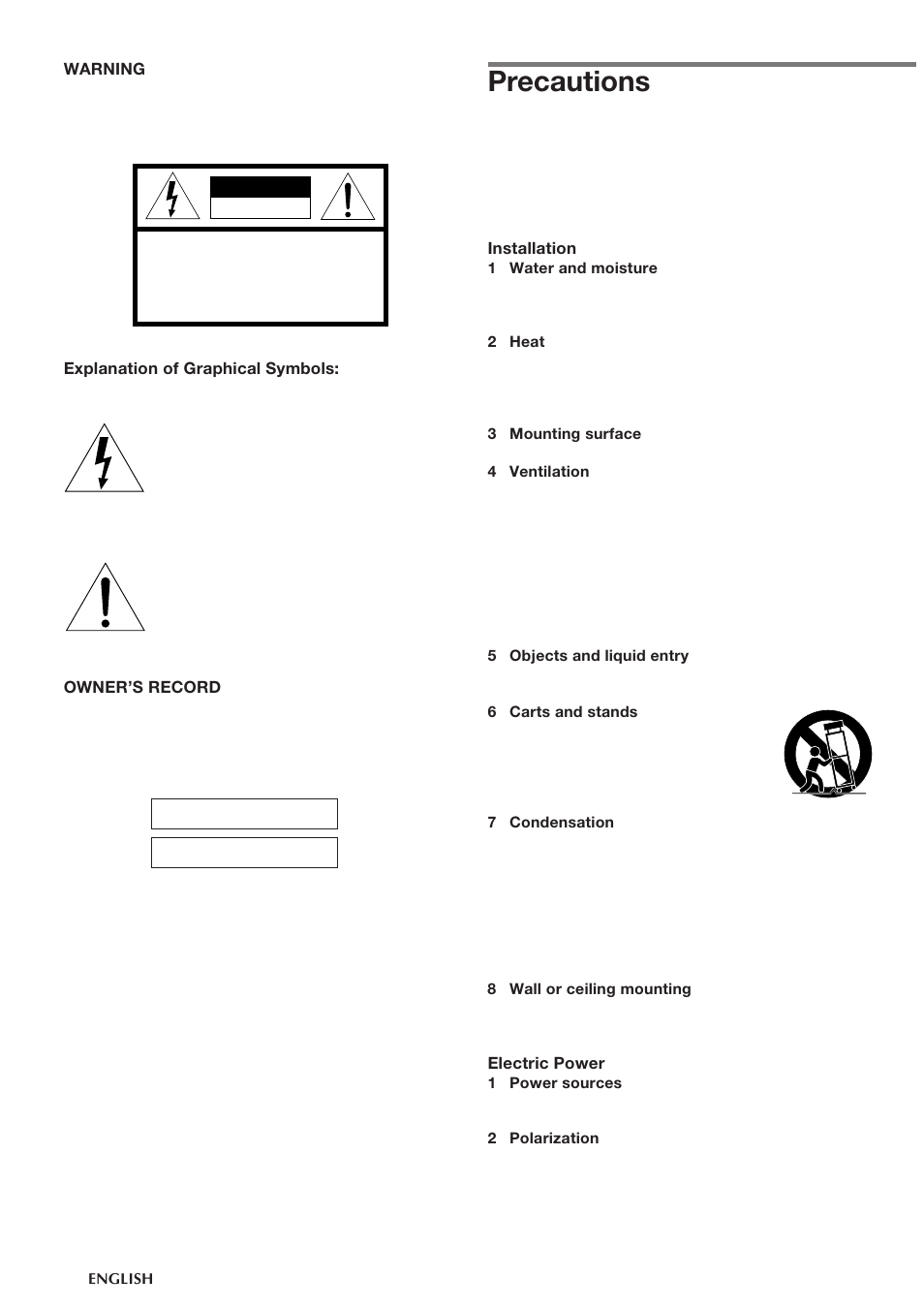 Precautions | Aiwa CA-DW248 User Manual | Page 2 / 12