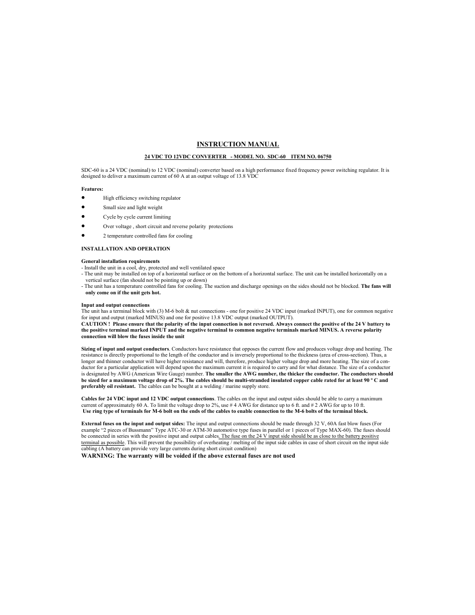Samlex America SDC-60 User Manual | Page 2 / 4