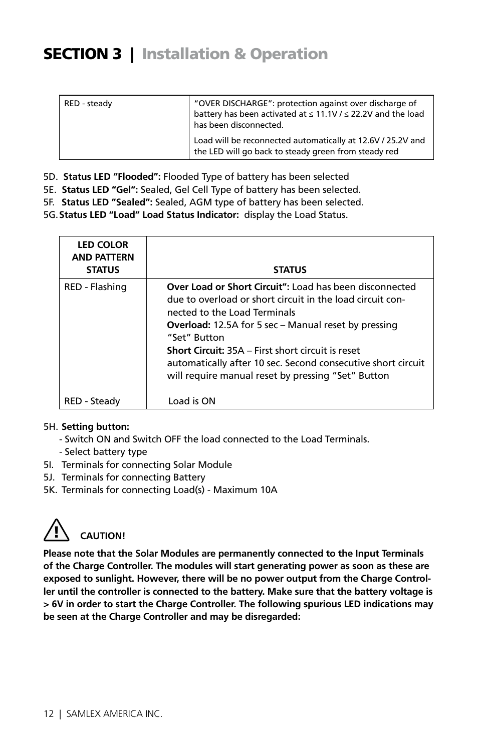 Samlex America MSK-135 User Manual | Page 12 / 20