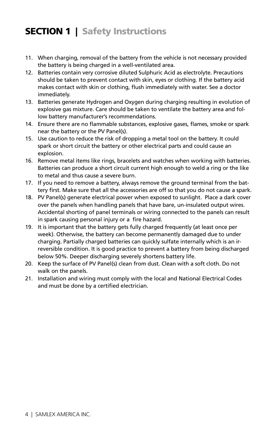 Samlex America MSK-10A User Manual | Page 4 / 28