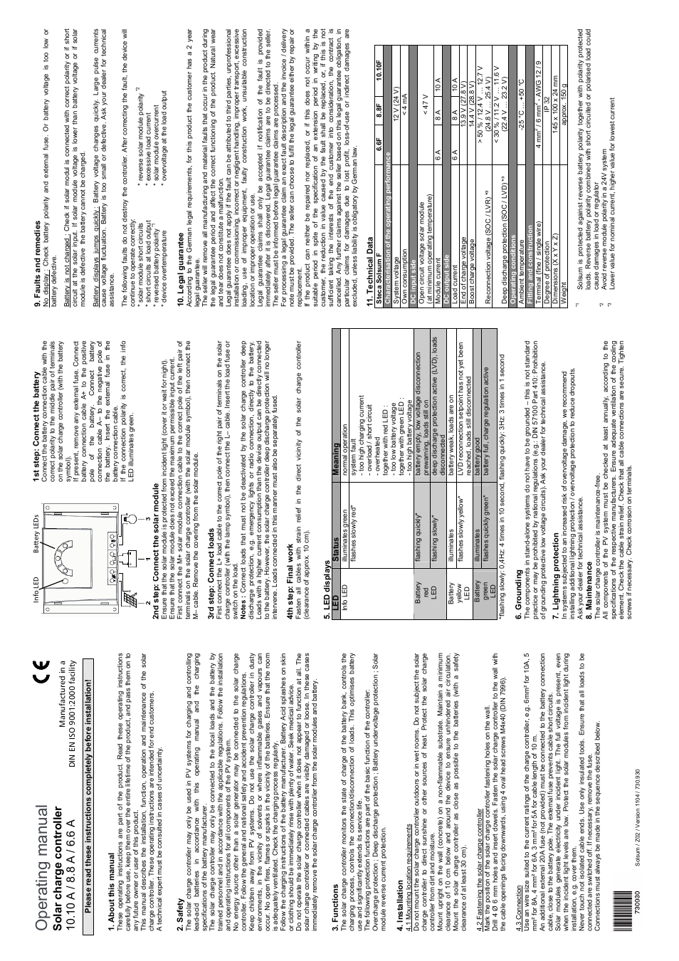 Samlex America Solsum_F User Manual | 1 page