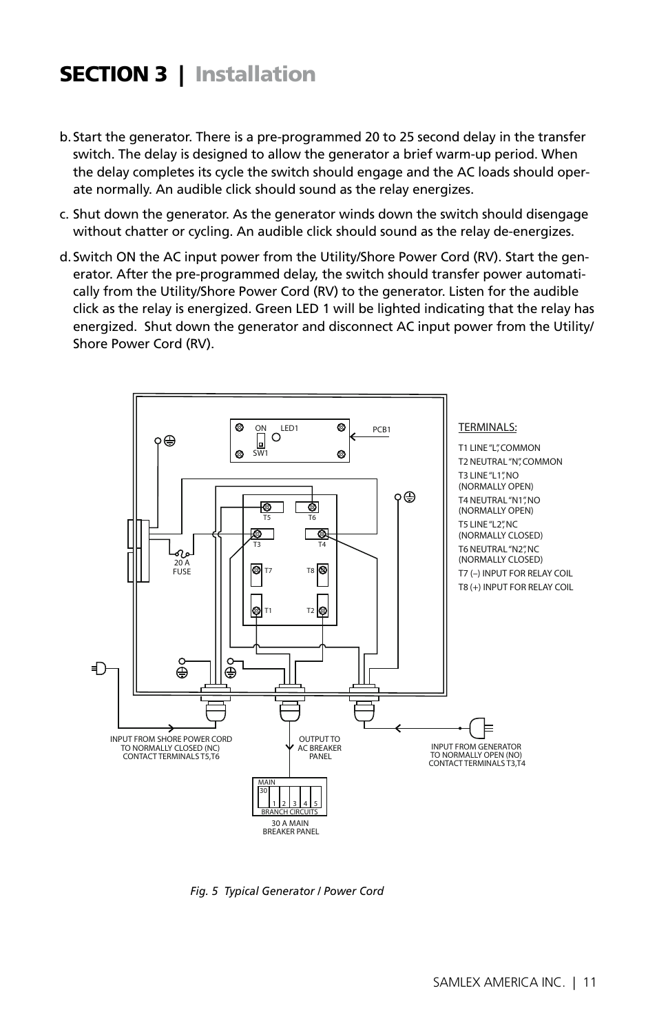 10 | samlex america inc. samlex america inc. | 11 | Samlex America STS-30 User Manual | Page 11 / 16