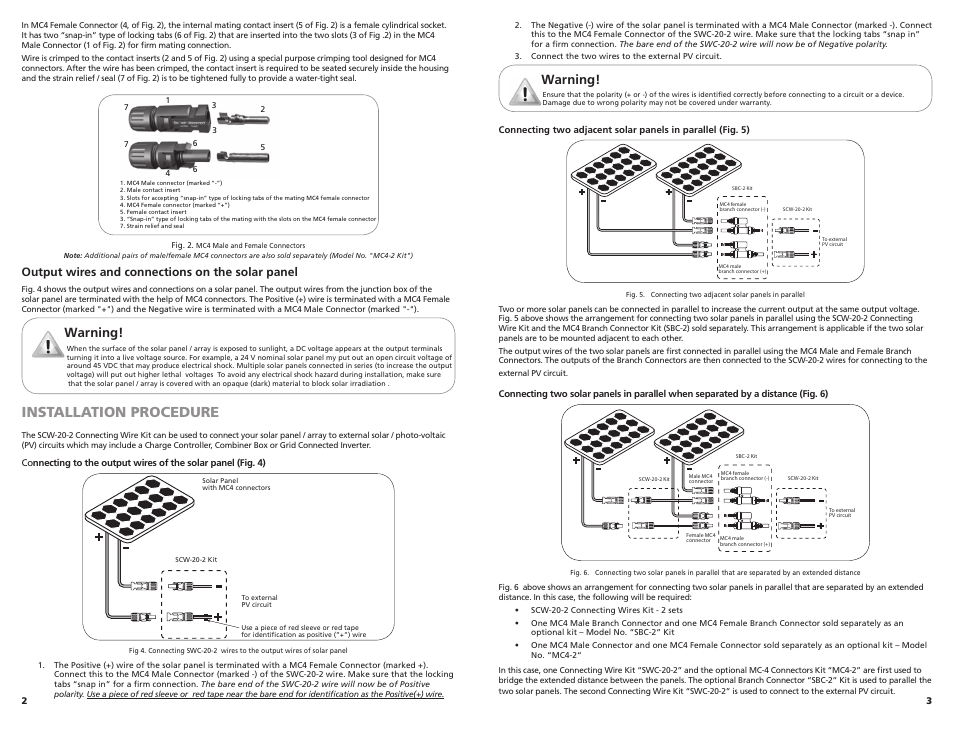 Samlex America SCW-20-2 User Manual | 2 pages