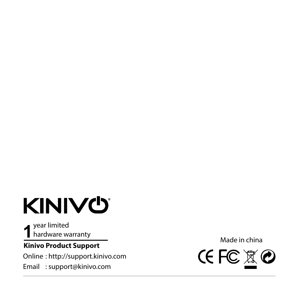 Kinivo BTH360-S Bluetooth Stereo Headphone User Manual | Page 20 / 20