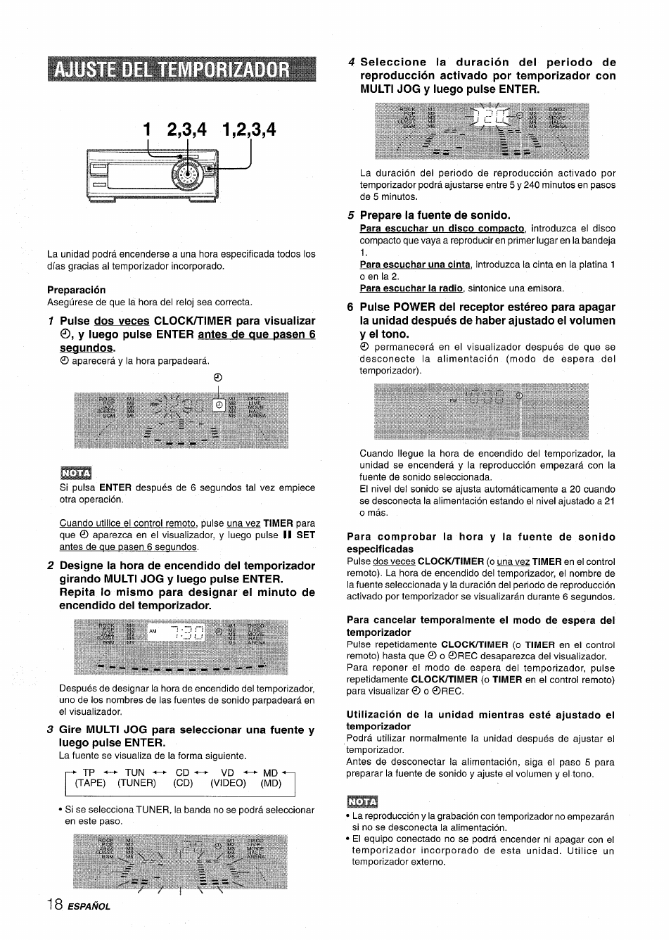 Preparación | Aiwa XR-MT1000 User Manual | Page 56 / 116