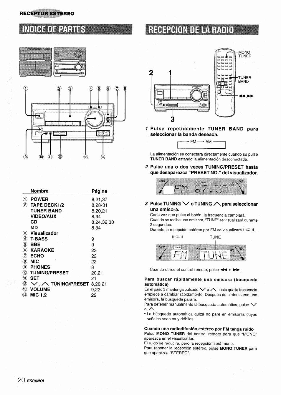 Nombre | Aiwa XR-MT1000 User Manual | Page 58 / 116