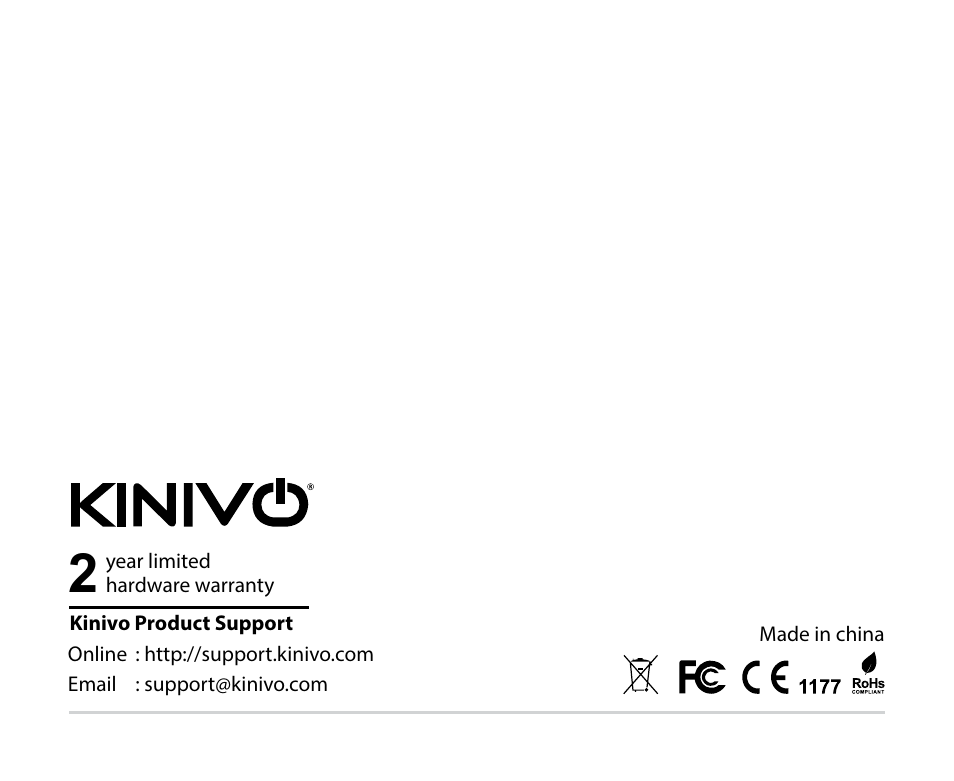 Kinivo BTD-300 Bluetooth 3.0 USB Adapter EN User Manual | Page 8 / 8