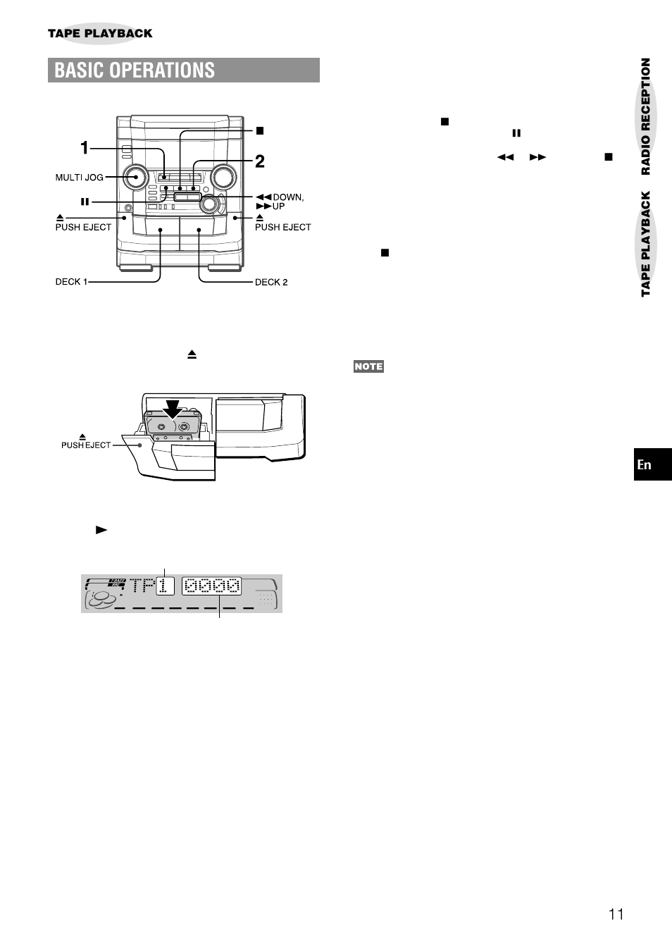Basic operations | Aiwa NSX-AJ50 User Manual | Page 11 / 68