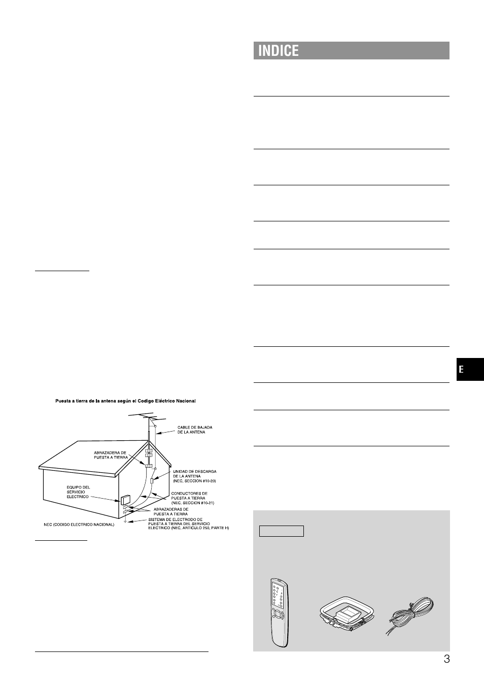 Indice | Aiwa NSX-AJ50 User Manual | Page 26 / 68