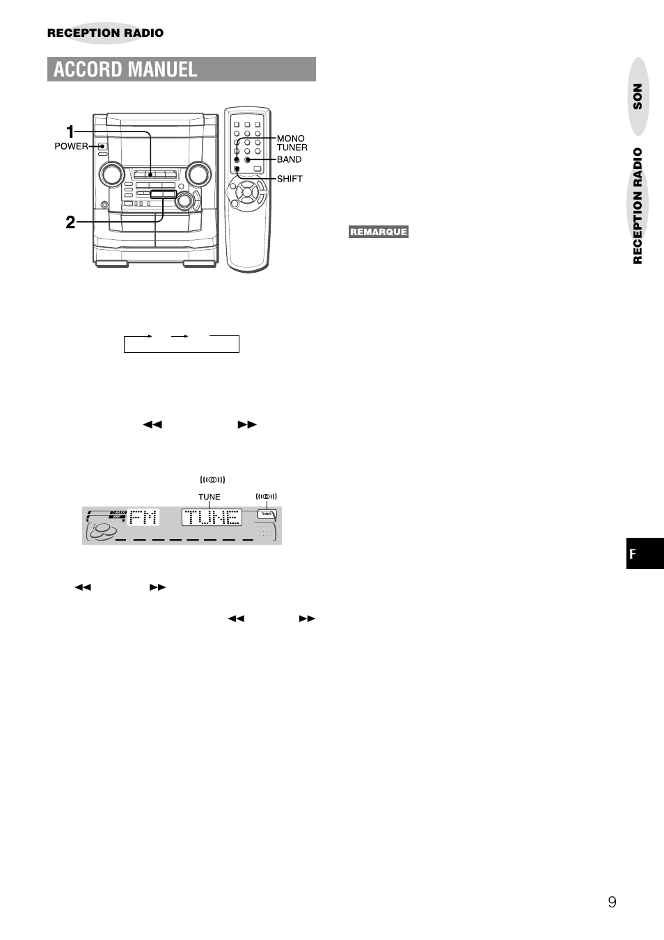 Accord manuel | Aiwa NSX-AJ50 User Manual | Page 54 / 68