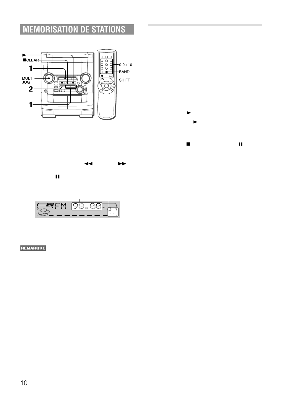 Accord par numero de prereglage | Aiwa NSX-AJ50 User Manual | Page 55 / 68