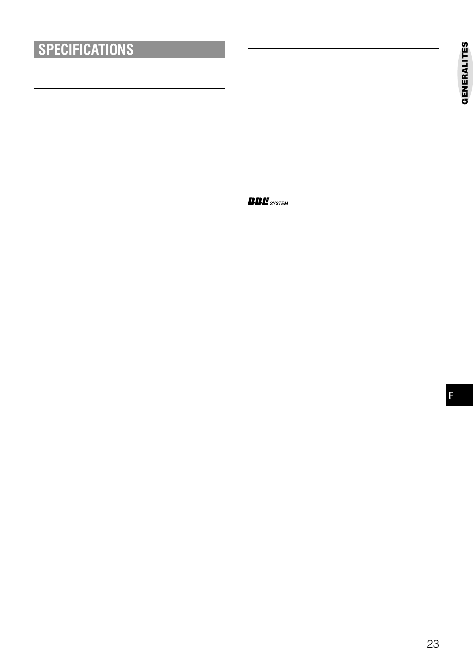 Specifications | Aiwa NSX-AJ50 User Manual | Page 68 / 68