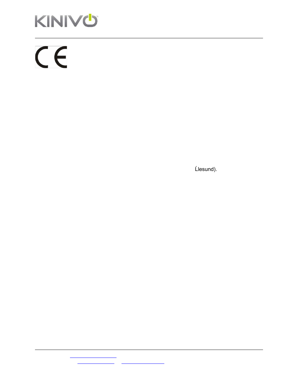 Warranty | Kinivo WID320 300 Mbps USB Wireless Network Adapter EN User Manual | Page 22 / 23