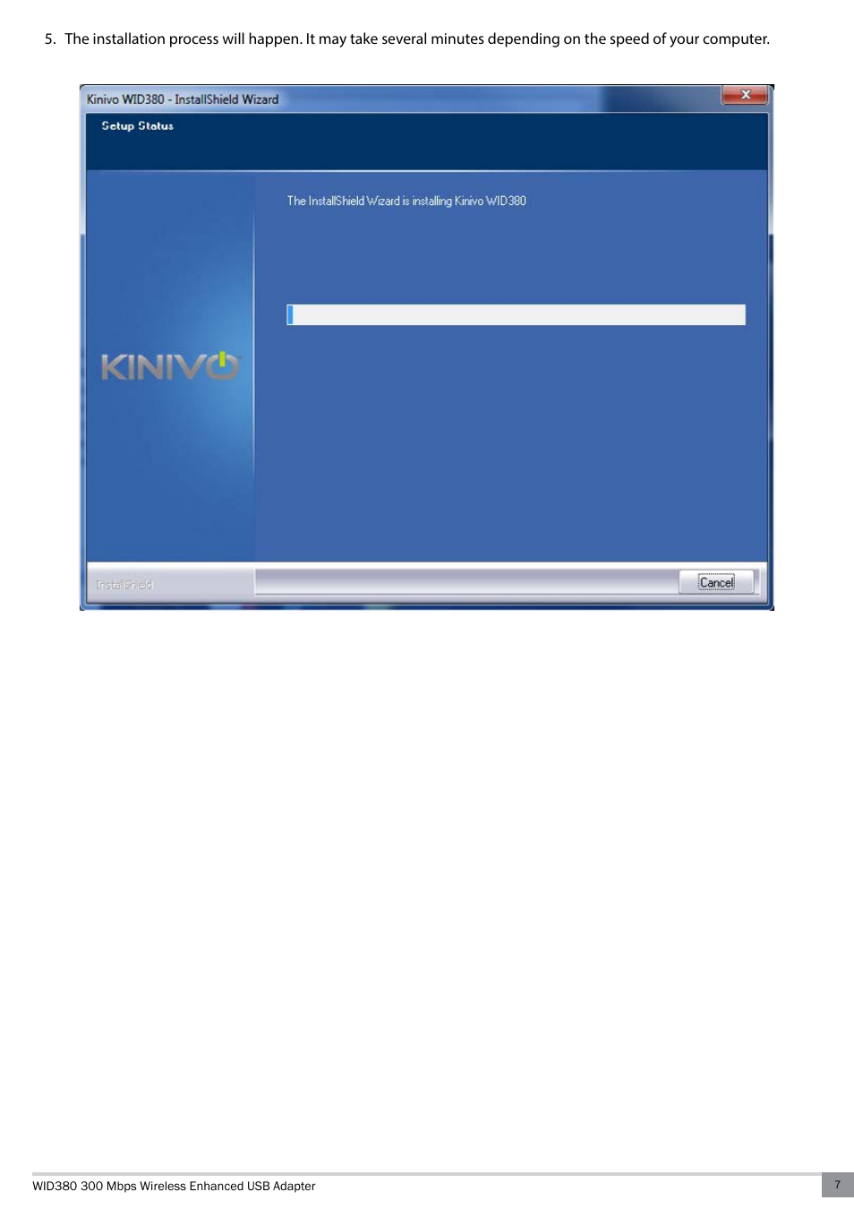 Kinivo WID380 300 Mbps Enhanced USB Wireless Network Adapter User Manual | Page 7 / 18