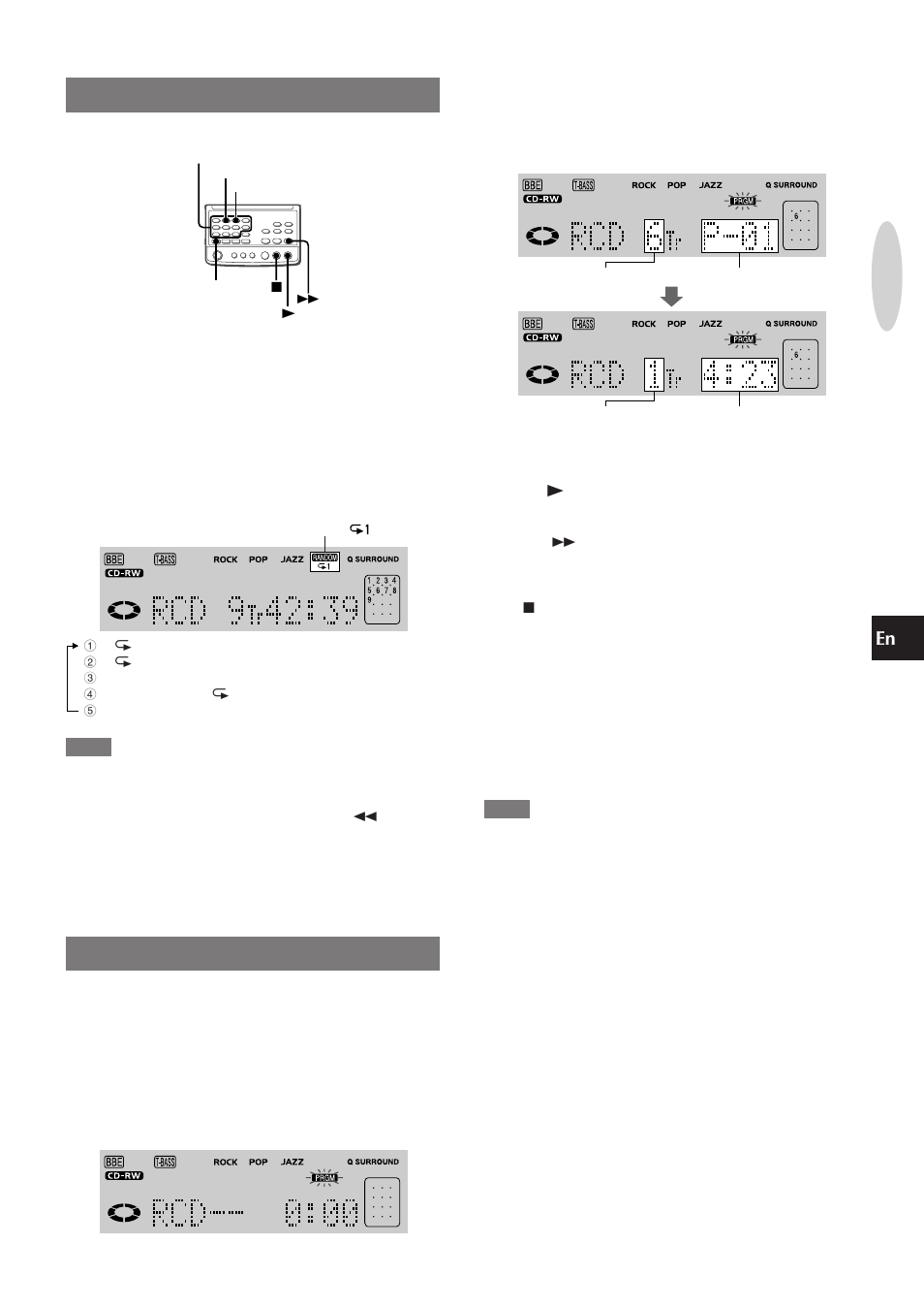 Random/repeat play, Programmed play | Aiwa XR-MR5 User Manual | Page 17 / 98