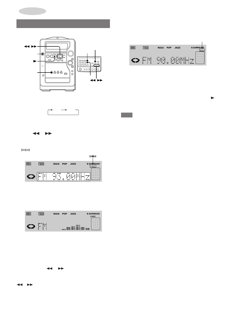 Sintonización manual, Am fm | Aiwa XR-MR5 User Manual | Page 42 / 98