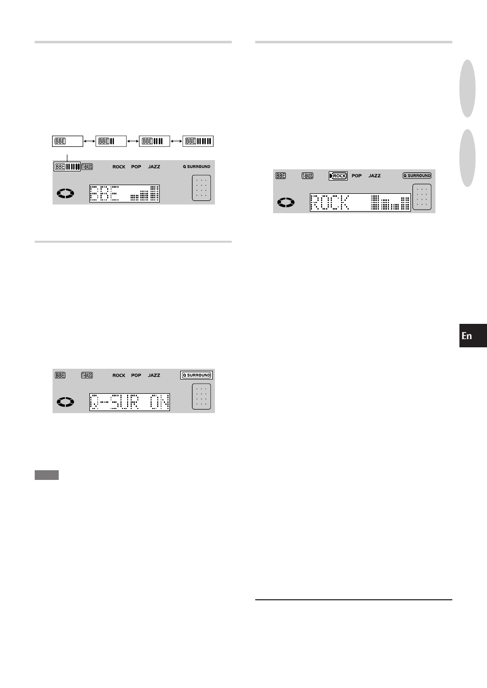 Bbe system, Q surround system, Graphic equalizer | Aiwa XR-MR5 User Manual | Page 9 / 98