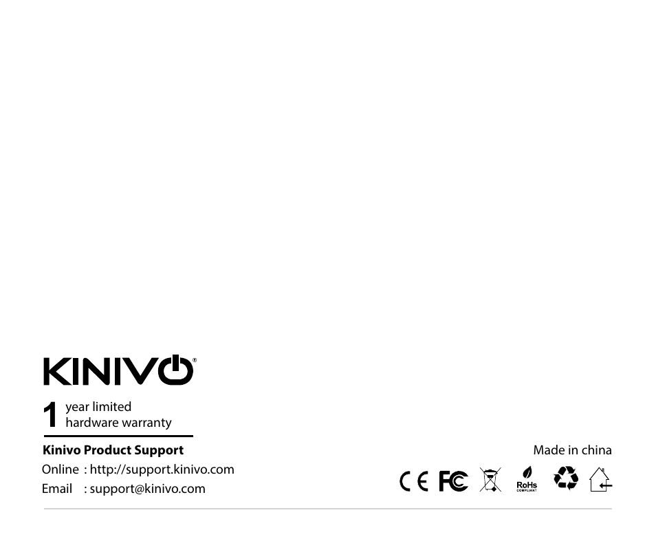 Kinivo HS140 Premium 4 Port High Speed HDMI Splitter User Manual | Page 10 / 10